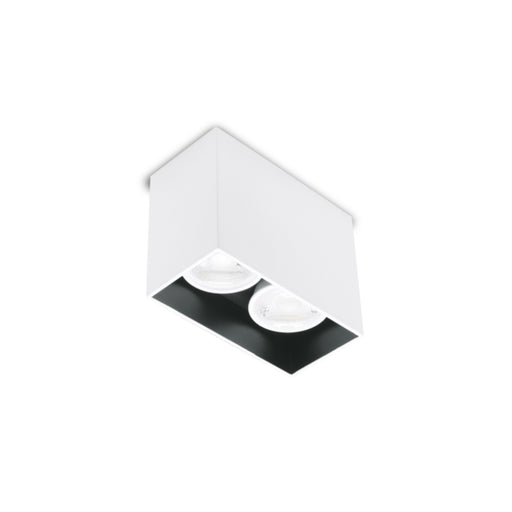 Cubo 2 Rectangular Black or White GU10 Surface Mounted Down Light - Lighting.co.za