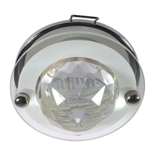Silla Chrome and Crystal Glass Ball Downlight - Lighting.co.za