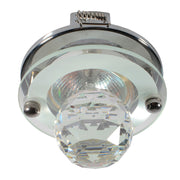 Silo Chrome and Crystal Glass Ball Downlight - Lighting.co.za