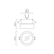Cielo Round 6 Watt LED Bathroom Downlight - Lighting.co.za