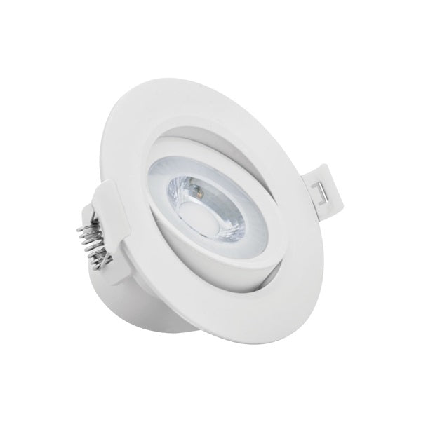 Tilt COB 5W LED 3000K | 4000K 95mm Non Dim Downlight - Lighting.co.za