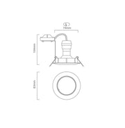 Tiltable GU10 84mm Downlight - Lighting.co.za