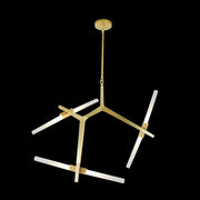 Foundry Satin Gold 3 | 10 Light Pendant Light - Lighting.co.za