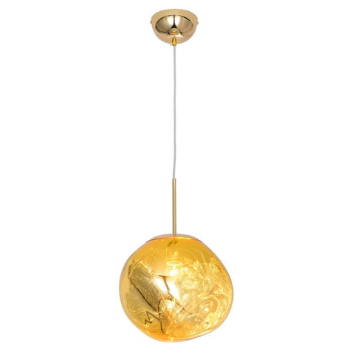 Molten Chrome | Copper | Gold Pendant Light 2 Sizes - Hanging Lights - Lighting.co.za