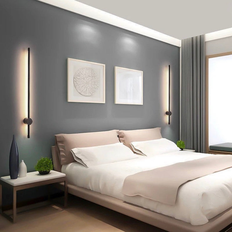 Dawn Black or White Slim LED Linear Wall Light - Lighting.co.za