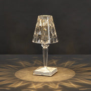 Dune Diamond Clear or Smoke Acrylic Rechargeable Table Lamp - Lighting.co.za