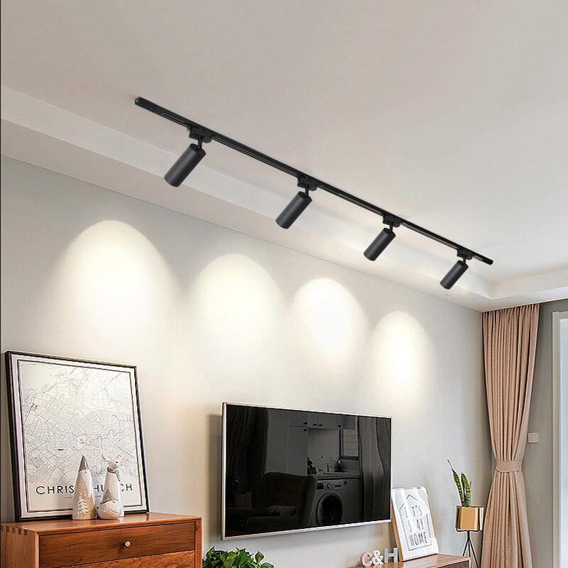 Baril Long Black | White GU10 3 Wire Track Spotlight - Lighting.co.za