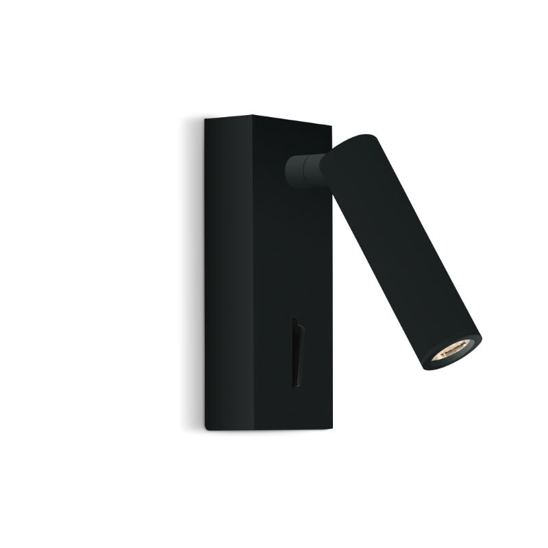 Donna Black | White | Chrome LED Bedside Reading Wall Light - Lighting.co.za