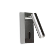 Donna Black | White | Chrome LED Bedside Reading Wall Light - Lighting.co.za