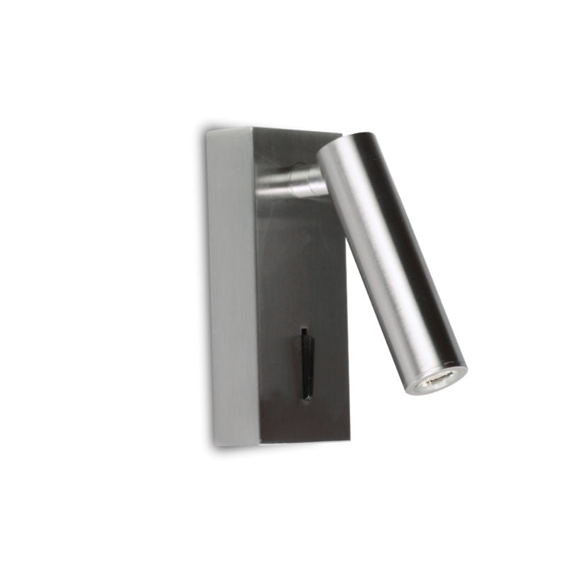 Donna Black | White | Chrome LED Bedside Reading Wall Light - Lighting.co.za