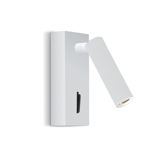 Donna Black | White | Chrome LED Bedside Reading Wall Light - Lighting.co.za