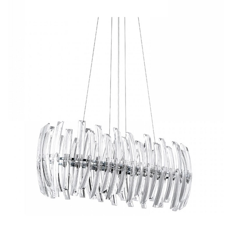 Drifter Oval Large Clear Glass Finn Pendant Light - Lighting.co.za