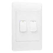 Look White 2 Lever 2 Way Light Switch - Lighting.co.za