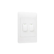 Look White 2 Lever 1 Way Light Switch - Lighting.co.za