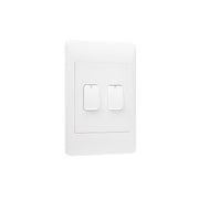 Look White 2 Lever 2 Way Light Switch - Lighting.co.za