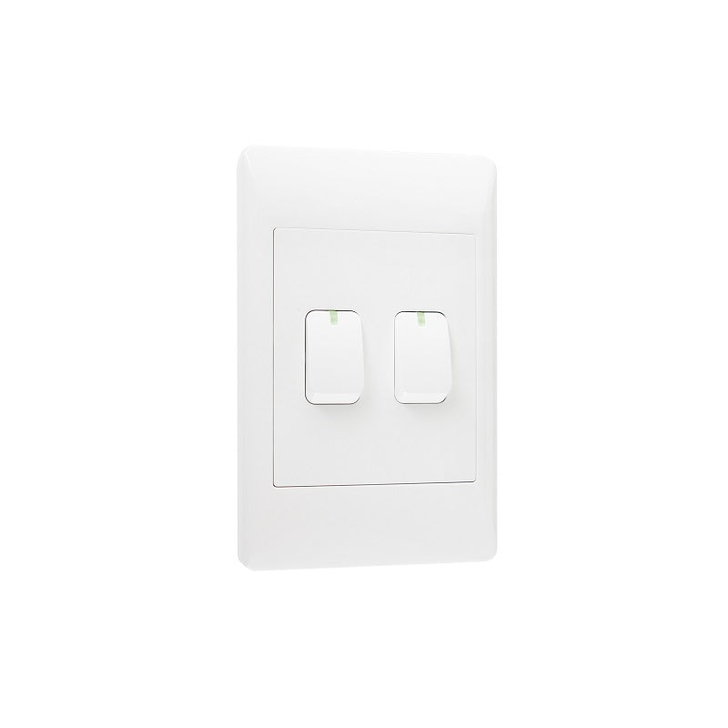 Look White 2 Lever 2 Way Light Switch - Lighting.co.za