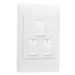 Look White 3 Lever 1 Way Light Switch - Lighting.co.za