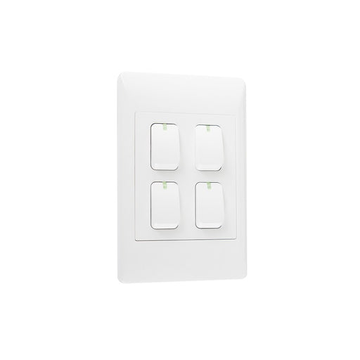 Look White 4 Lever 2 Way Light Switch - Lighting.co.za