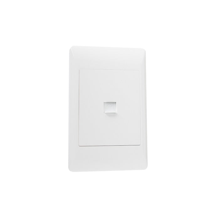 Look White Telephone Socket 2x4 Switch Plate - Lighting.co.za