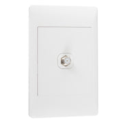 Look White Satellite Socket 2x4 Switch Plate - Lighting.co.za