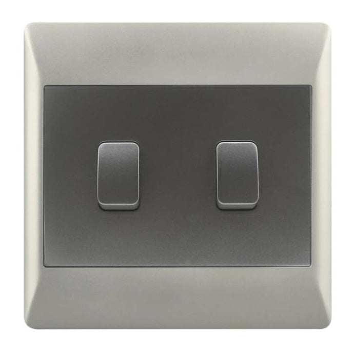 Look Duo 2 Lever 1 Way Light Switch - Lighting.co.za