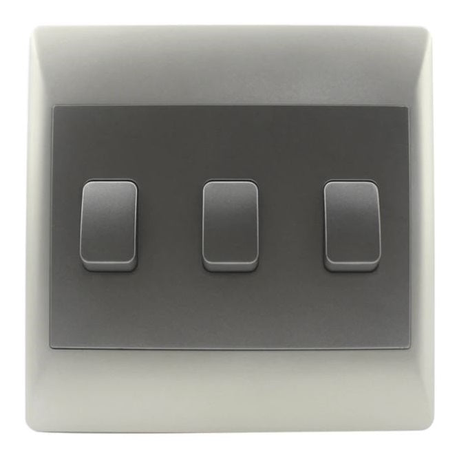 Look Duo 3 Lever 1 Way Light Switch - Lighting.co.za