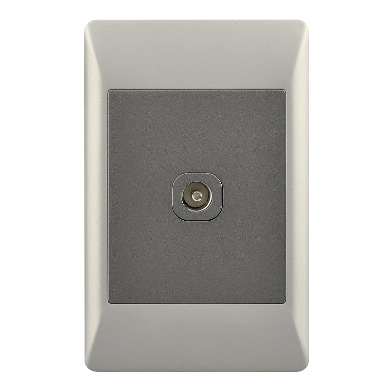 Look Duo TV Socket 2x4 Switch Plate - Lighting.co.za