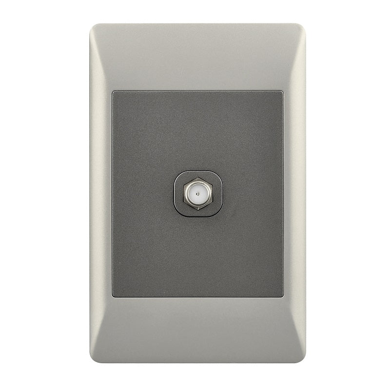 Look Duo Satellite Socket 2x4 Switch - Lighting.co.za