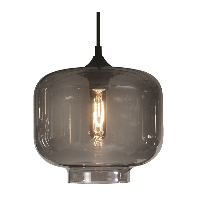 Elza Lighthouse Smoke Grey Glass Pendant Light - Lighting.co.za