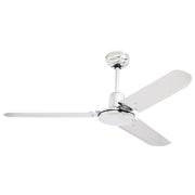 Bayside Black | Chrome | White 3 Blade Ceiling Fan Only - Lighting.co.za