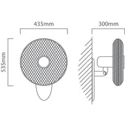 Nori White Wall Fan Only - Lighting.co.za