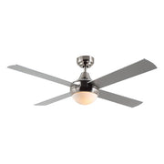 Twister 4 Blade Satin Chrome Ceiling Fan - Lighting.co.za