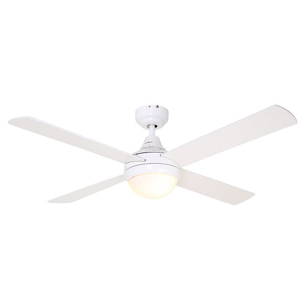 Twister 4 Blade White Ceiling Fan - Lighting.co.za