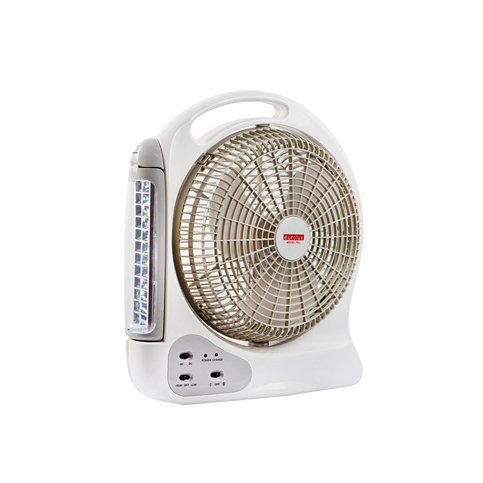 Maria Portable Rechargeable Desk Fan with LED Light - Lighting.co.za