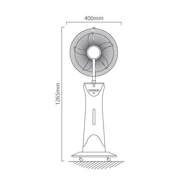 Adena Portable Rechargeable Mist Fan with LED Light - Lighting.co.za