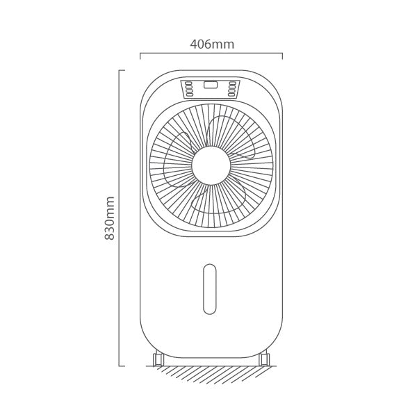 Dahlia Portable Rechargeable Mist Fan with LED Light - Lighting.co.za