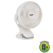 Aron Portable Rechargeable Clip On Desk Fan - Lighting.co.za
