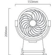 Aron Portable Rechargeable Clip On Desk Fan - Lighting.co.za