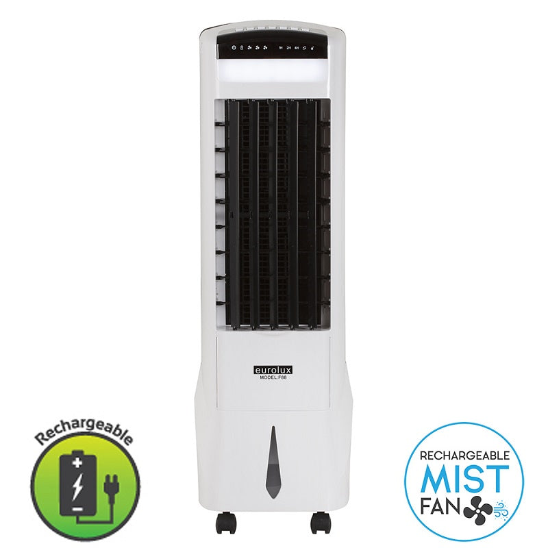 Macy Portable Rechargeable Mist Fan with LED Light - Lighting.co.za