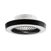Sazan Black and White LED Ceilng Fan - Lighting.co.za