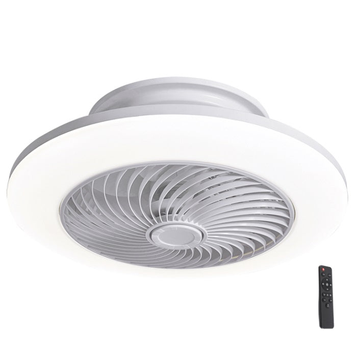Space Saving 36W LED White Ceiling Fan - Lighting.co.za