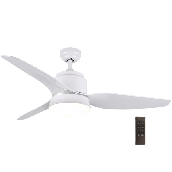 Sanzo 3 Blade White Ceiling Fan - Lighting.co.za