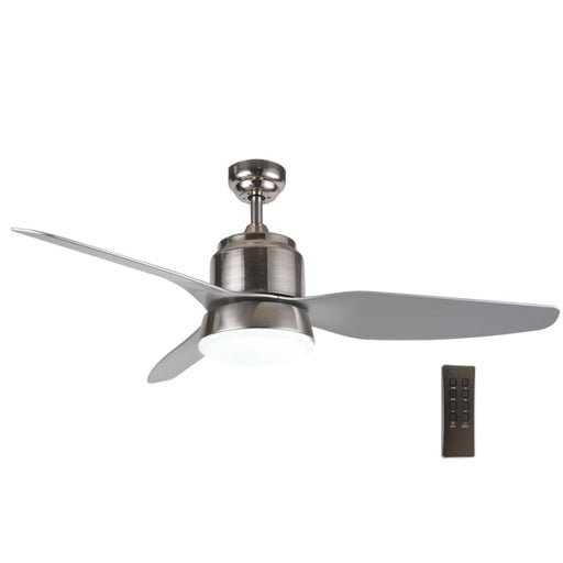 Sanzo 3 Blade Satin Chrome Ceiling Fan - Lighting.co.za