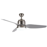 Sanzo 3 Blade Satin Chrome Ceiling Fan - Lighting.co.za