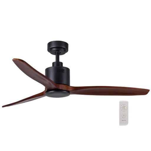 Dina Black and Dark Wood 3 Blade Ceiling Fan Only - Lighting.co.za