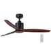 Dina Black and Dark Wood 3 Blade Ceiling Fan Only - Lighting.co.za