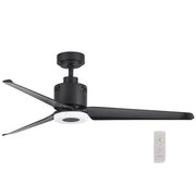Havana 3 Blade Black LED Ceiling Fan - Lighting.co.za