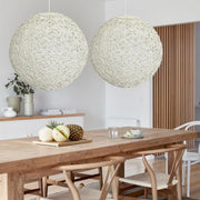 Abode Woven Resin String Ball Pendant Light 3 Sizes - Lighting.co.za