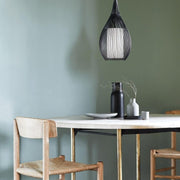 Razoni Black or White Bell Wire Pendant Light - Lighting.co.za