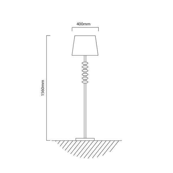 Le Fleur Beverly Orbs Acrylic Floor Lamp - Lighting.co.za